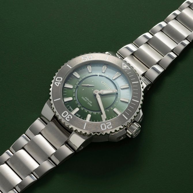 Oris Dat Watt Limited Edition II 43.5mm Watch Green Dial