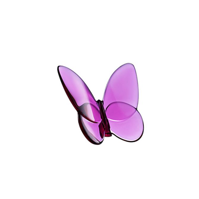 Baccarat Papillon Lucky Butterfly, Peony Pink