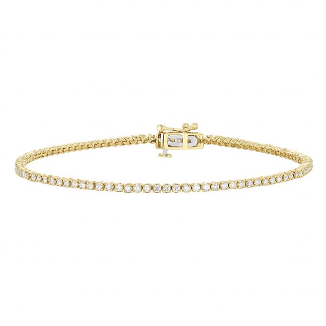 Borsheims Signature Collection Diamond Tennis Bracelet in 14K Gold, 1 cttw