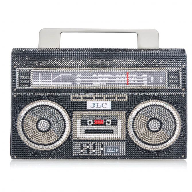 Judith Leiber Soft Boom Box, Black