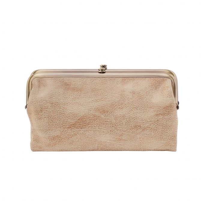 HOBO Lauren Clutch Wallet, Gold Leaf