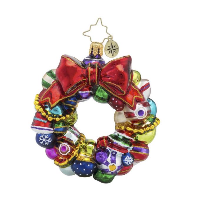 Christopher Radko Joyful Wreath Gem Ornament