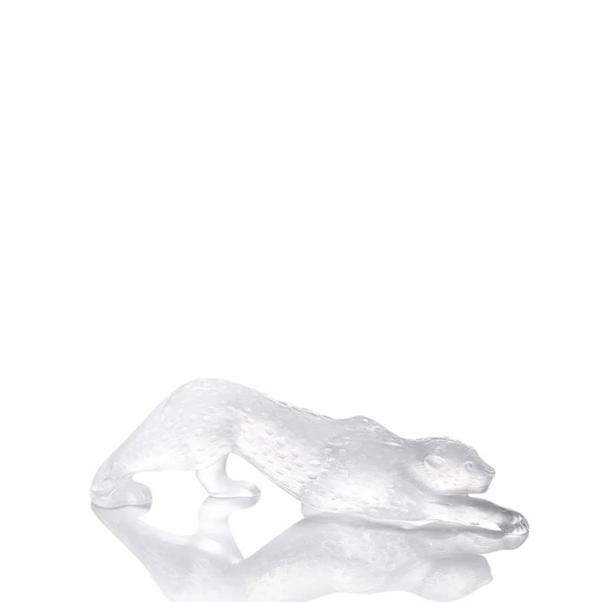 Lalique Zeila Panther Large Sculpture, Clear Crystal