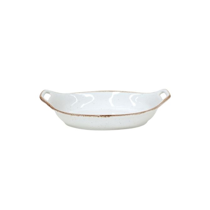 Casafina Sardegna Oval White Baker, 13"