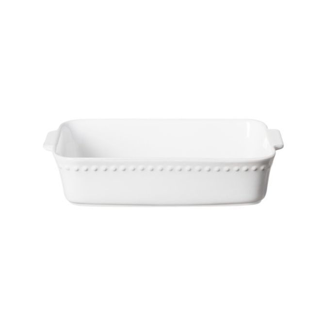 Costa Nova Rectangular Baker, Pearl White