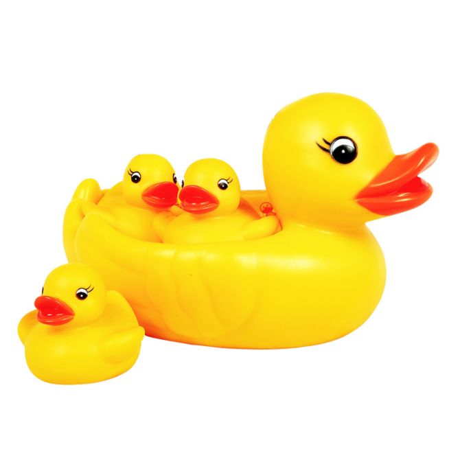 Elegant Baby Yellow Duck Bath Set