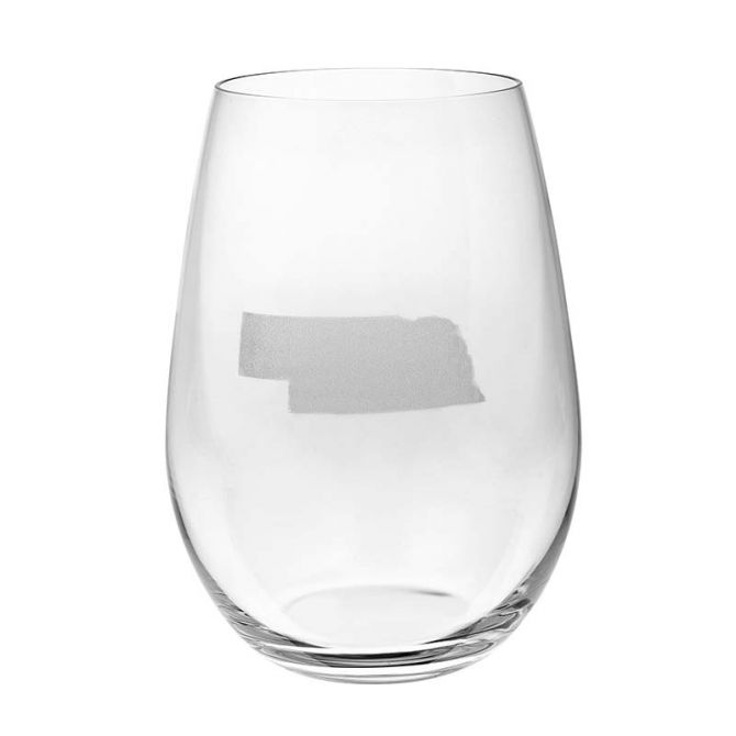 Clear Textured Stemless Wine Glass Sold by at Home