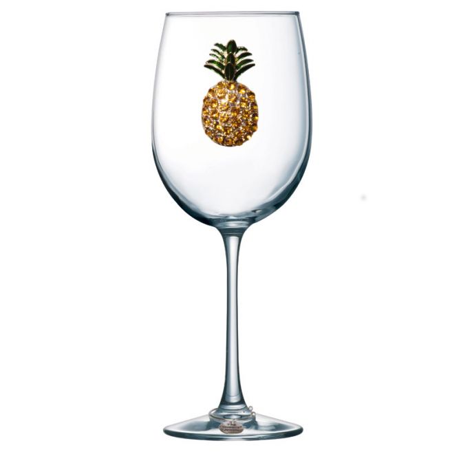 The Queens' Jewels Pineapple Stemmed Wine Glass