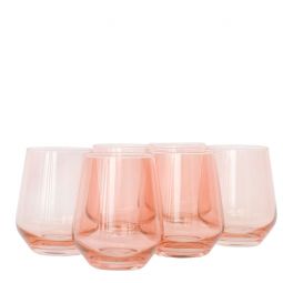 Estelle Colored Wine Stemless Set of 6 (Pastel Mixed Set)