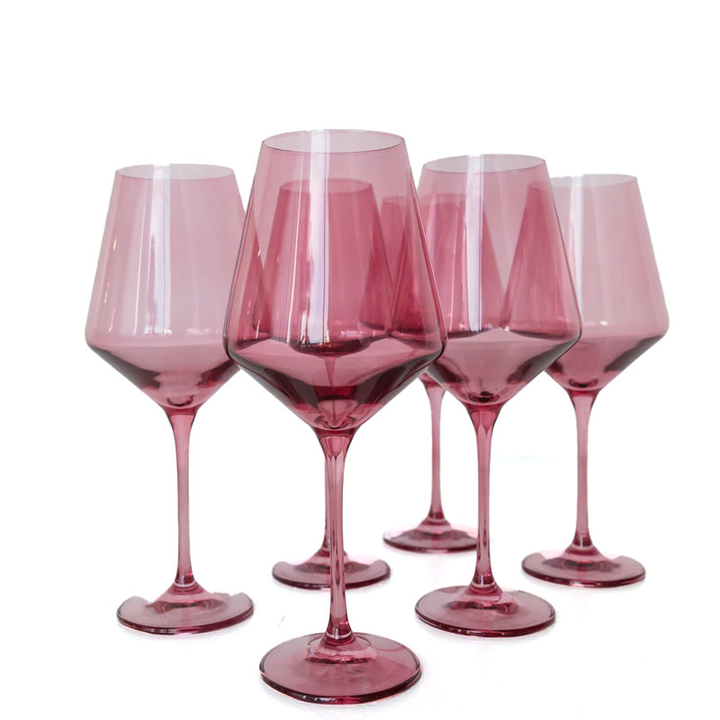 Estelle Colored Wine Stemless Glasses - Set of 6 {Iridescent}
