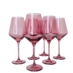 StainlessLUX 77374 Brilliant Stainless Steel Wine Glass Set / Wine