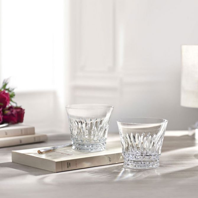 NEW Baccarat Everyday Set of 2 Tumblers Crysta