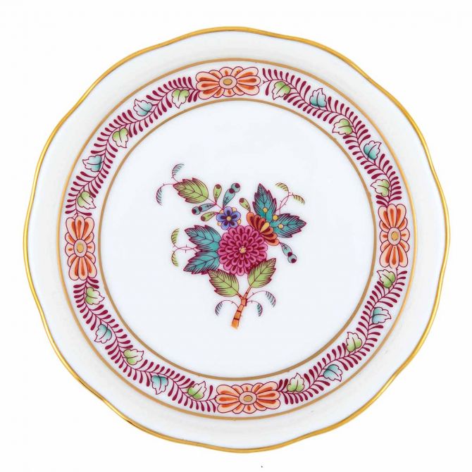 Herend Chinese Bouquet Coaster, Multicolor