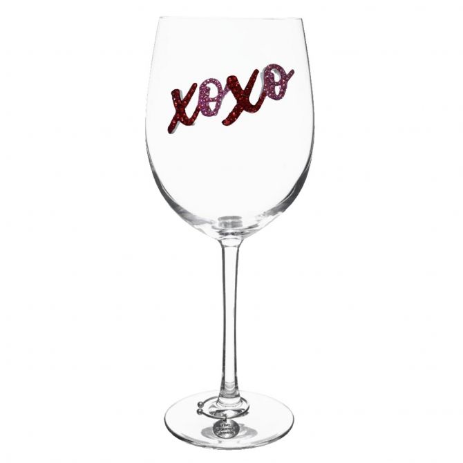 The Queens' Jewels XOXO Stemmed Wine Glass