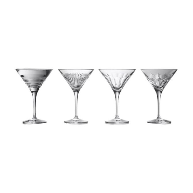 Waterford Mixology Martini Glasses, Mixed Set of 4