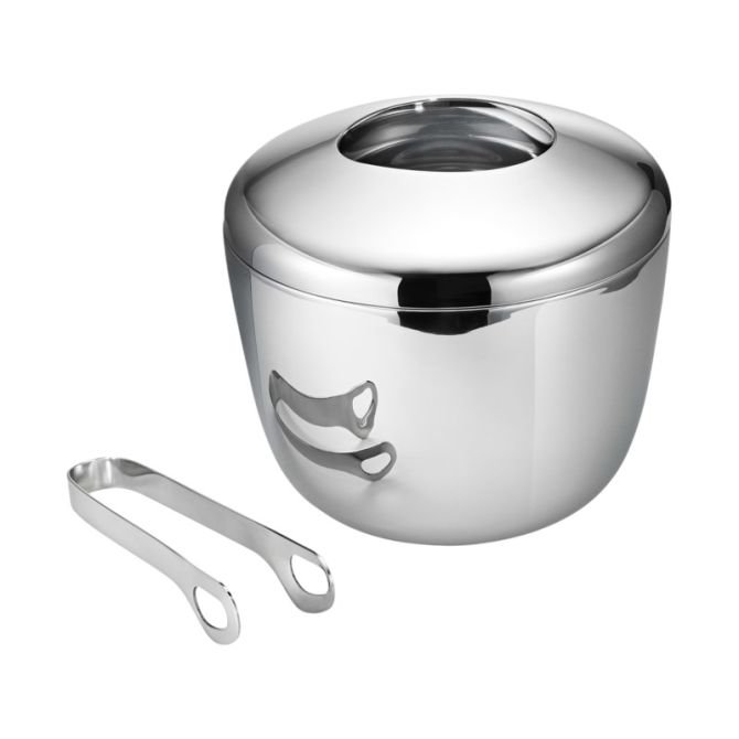 Georg Jensen Sky Ice Bucket with Ice Tongs