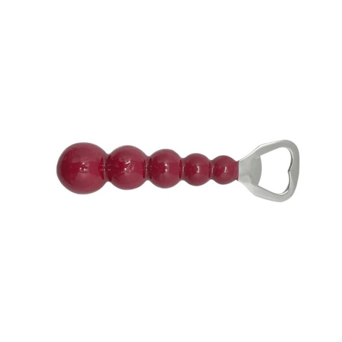 Mariposa Pearled Bottle Opener, Red