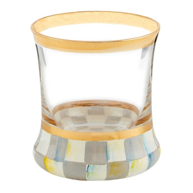 MacKenzie-Childs Sterling Check Shot Glass