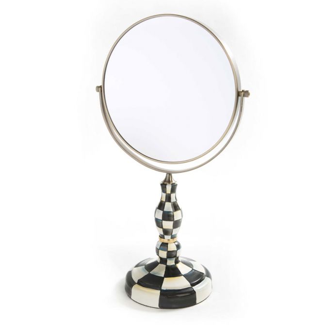 MacKenzie-Childs Courtly Check Enamel Vanity Mirror