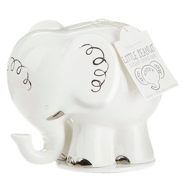 Baby Aspen Little Peanut Elephant Bank