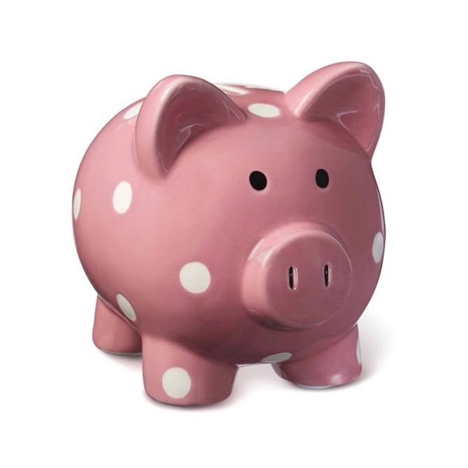 Elegant piggy shop bank