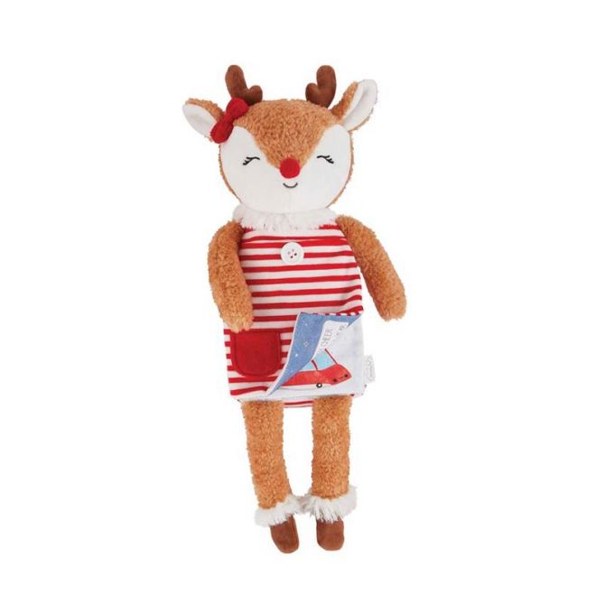 Mud Pie Christmas Plush Book, Reindeer