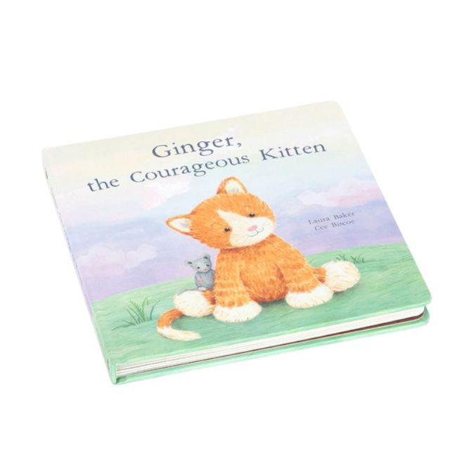 Jellycat Ginger The Courageous Kitten Book