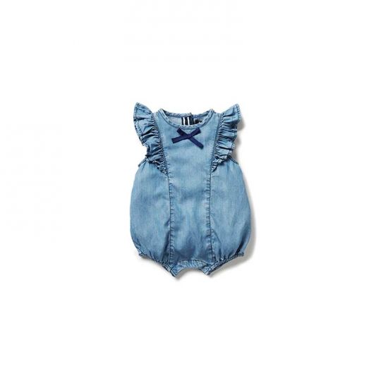 New York Tencel Ruffle Romper, 12-18M