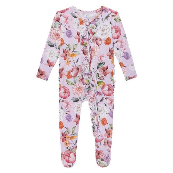 Posh Peanut Terelle Ruffled Zippered Footie, offers 3-6m