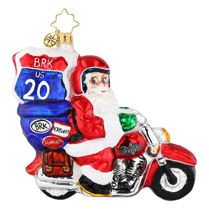 Christopher Radko Warren's Wild Ride Berkshire Hathaway 2020 Ornament