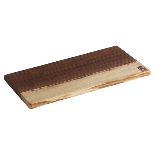 Andrew Pearce Black Walnut Single Live Edge Cutting & Presentation Board, Large