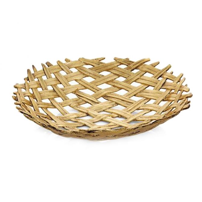 Michael Aram Palm Centerpiece Shallow Bowl