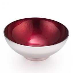 Image for Mary Jurek Symphony Candy Dish Ruby Red Round Bowl