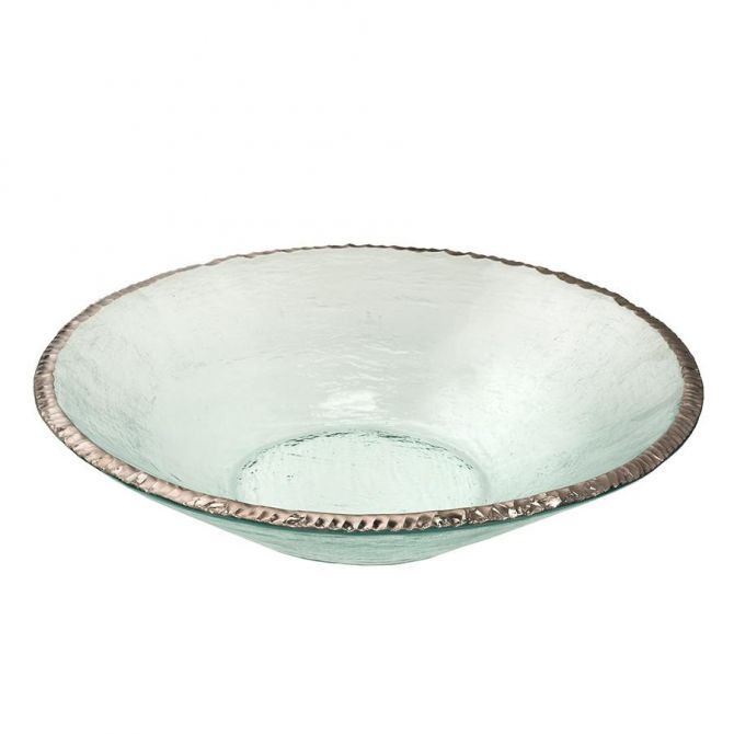 Annieglass 13" Edgey Round Bowl