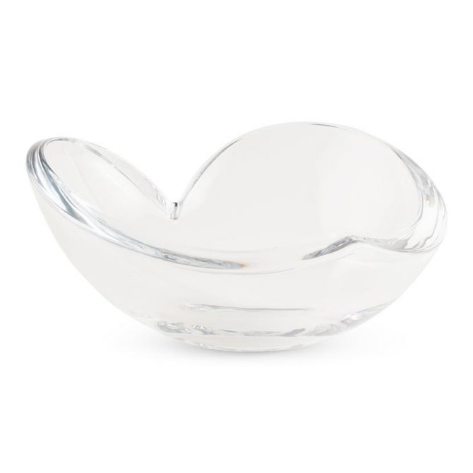 Nambe Heart Glass Bowl, Medium