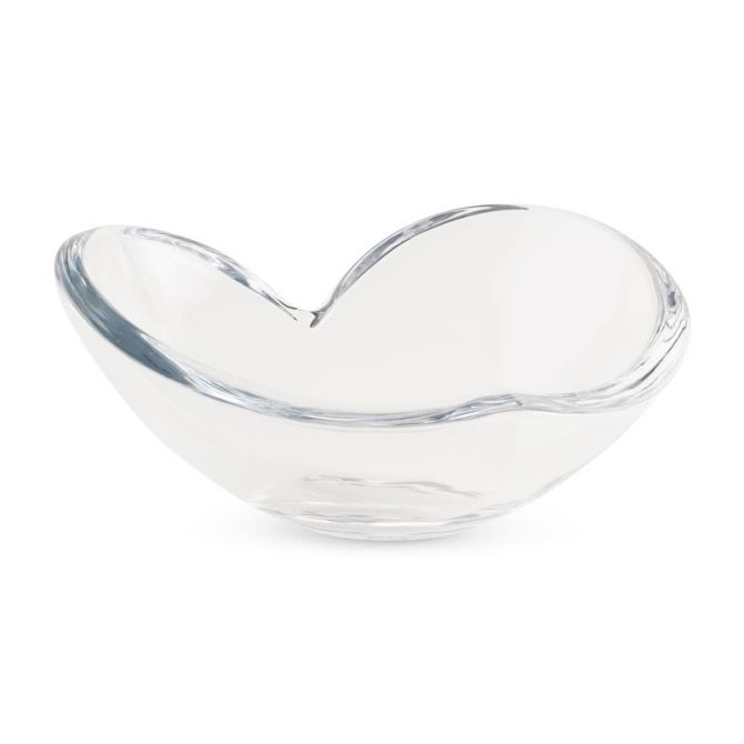 Nambe Heart Glass Bowl, Large