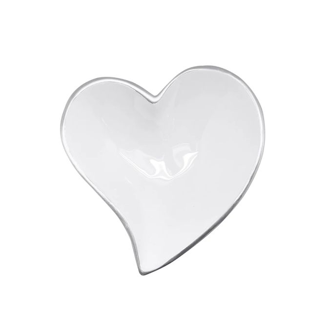 Mariposa Small Heart Bowl, White