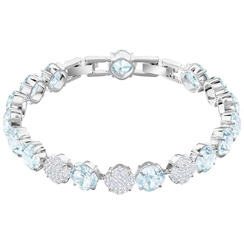 Swarovski Mix Bracelet, Blue, Rhodium | Borsheims