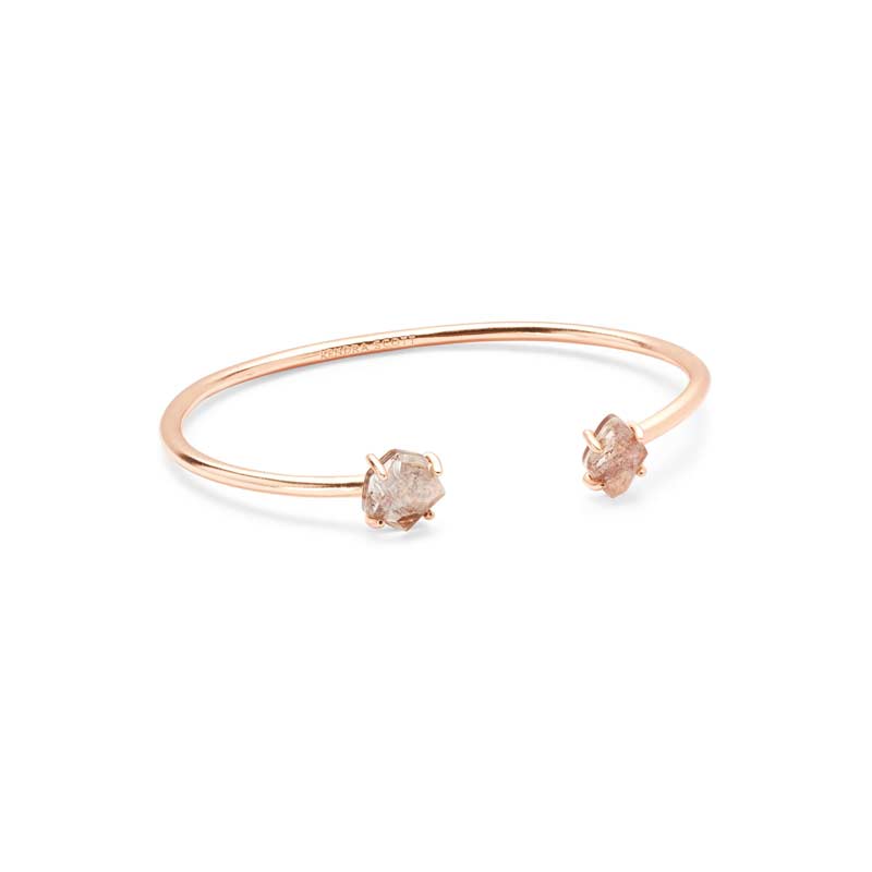 Kendra Scott Merida Rose Gold Pinch Cuff Bracelet in Sable Mica ...