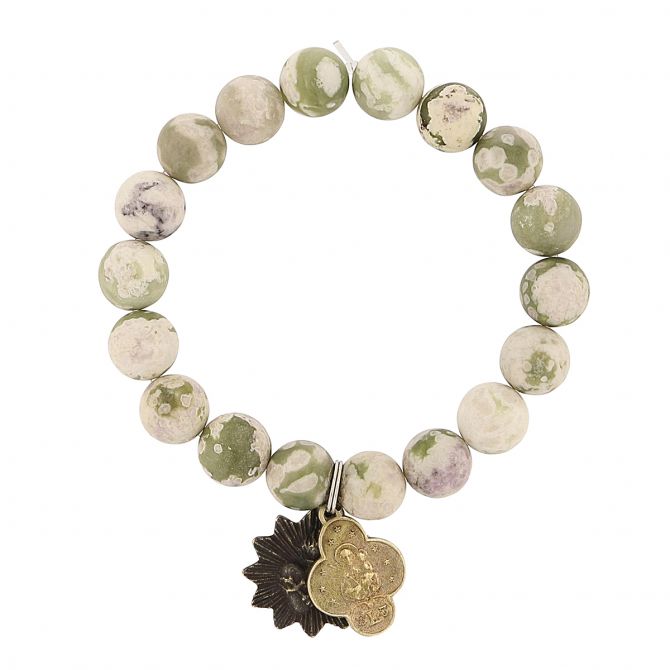 Miracle Icons by Mary Jo Pane Matte Harmony Jasper Bracelet