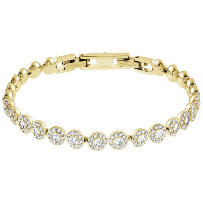 Swarovski Angelic Bracelet, White in Gold Tone