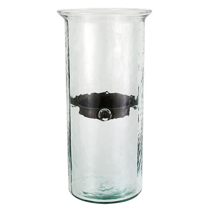 Kalalou Glass Cylinder Candle Holder, Medium