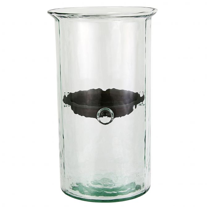 Kalalou Glass Cylinder Candle Holder, Large