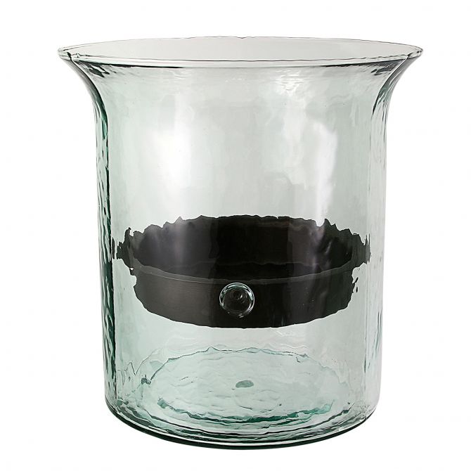 Kalalou Glass Cylinder Candle Holder, Giant