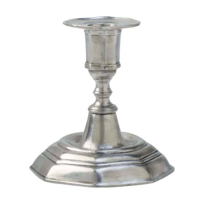 Match Pewter Genoa Candlestick, Low