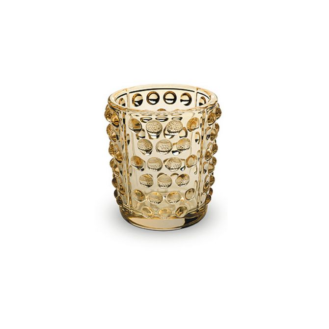 Lalique Mossi Votive, Gold Luster