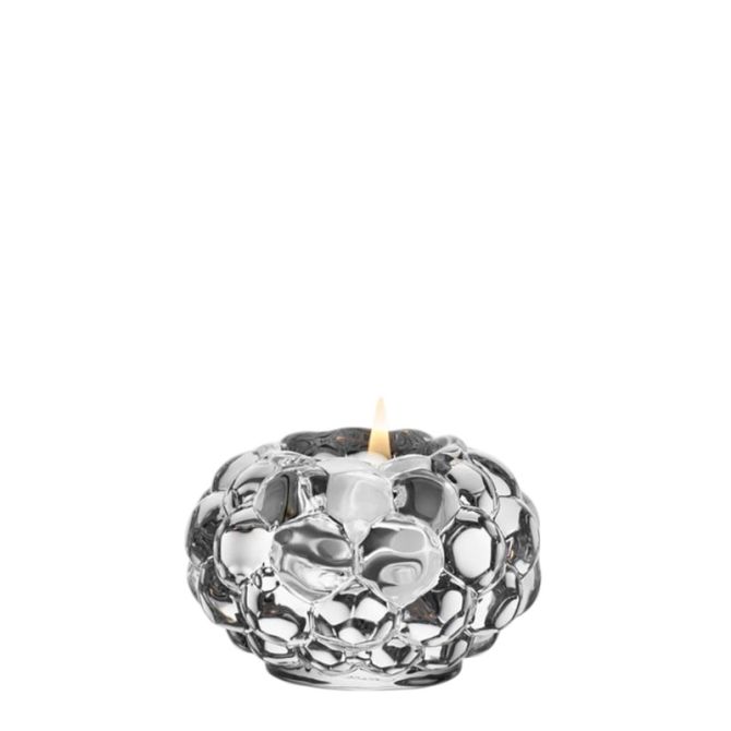 Orrefors Raspberry Votive Candle, Small