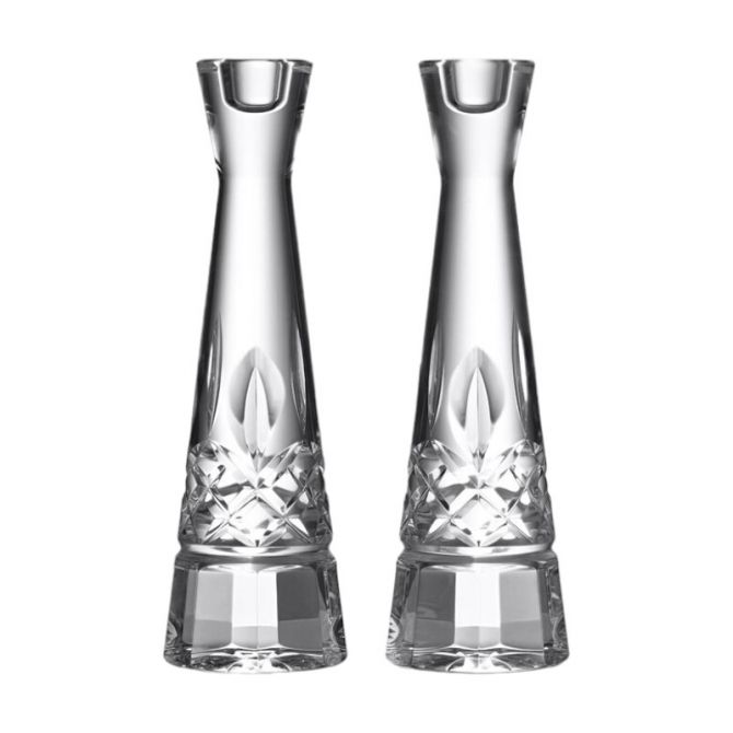 Waterford Lismore Round 10" Candlesticks, Set of 2