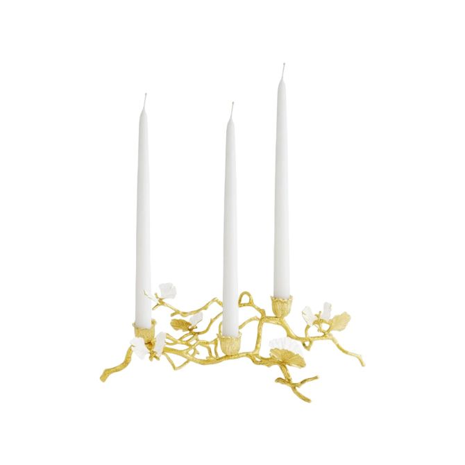 Michael Aram Butterfly Ginkgo Gold Low Candleholder