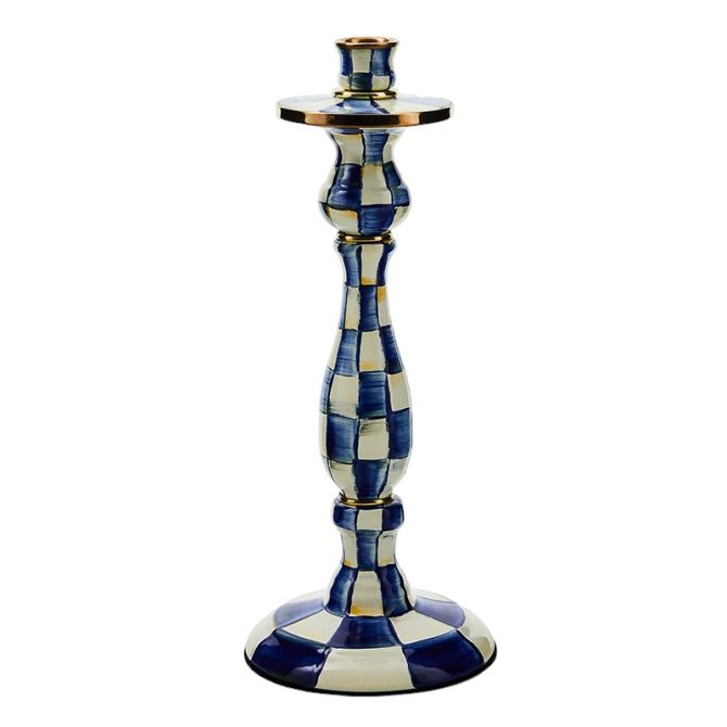 MacKenzie-Childs Royal Check Large Candlestick